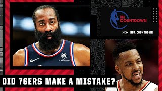 Stephen A thinks the 76ers made a mistake trading for James Harden over CJ McCollum 👀 [upl. by Atram]