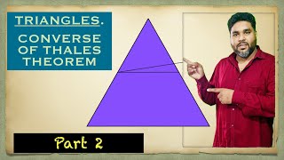 TRIANGLE converse of thales theorem l part 2 l maths class10 [upl. by Novert583]