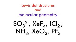 How to Draw Lewis Dot Structures and their Molecular Geometry [upl. by Nidnerb741]