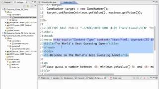 Creating GameServlet for Guessing Game Servlet Edition [upl. by Burta]