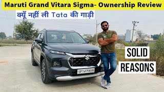 Maruti Grand Vitara Sigma Base Model Ownership Review 2023  Positive and Negative [upl. by Ahseenal]