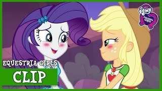 Rarity and Applejack Reconcile  MLP Equestria Girls  Rollercoaster of Friendship Full HD [upl. by Itnaihc760]