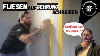 FLIESEN auf GEHRUNG schneiden [upl. by Eulalie352]