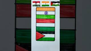 Jai Hind ❤️ Jai Bharat 🇮🇳 independenceday flagpainting republicday 15august 26january shorts [upl. by Kaia]