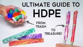 Beginners Guide to Melting HDPE  How to Make a Recycled Plastic Pen [upl. by Noyar]