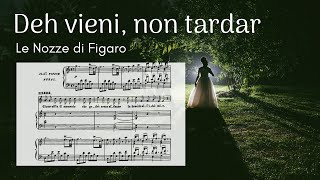 🎼Full Orchestra Accompaniment with Score  Deh vieni non tardar [upl. by Anitrak]