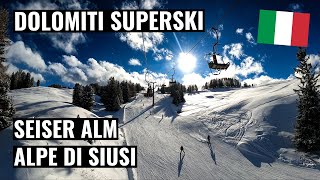 Dolomiti Superski  Seiser Alm  Alpe di Siusi [upl. by Moreland]