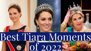 Best Tiara Moments of 2022  Kate Middleton Queen Camilla Queen Maxima Ingrid Alexandra amp More [upl. by Erodaeht146]