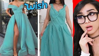 Trying Cheap Prom Dresses From WISH [upl. by Dlonyer300]