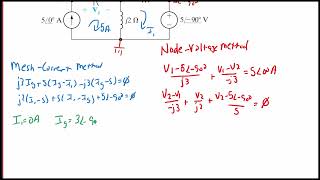 ES213 Lecture 102 AC Circuit Analysis MeshCurrent versus NodeVoltage [upl. by Netti20]