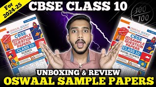 Oswaal Sample Paper For Class 10 202425  Unboxing amp Review  Best Sample Papers For CBSE Class 10 [upl. by Sanferd]