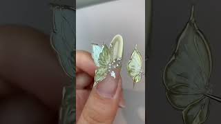 Butterfly Nails Tutorial  Elegant Nails Art  Graceful Nails Design [upl. by Adnil]