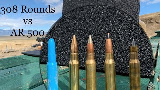 308 SLAP Round vs 12quot AR 500 Armor Plate [upl. by Littman276]