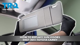 How to Replace Sun Visors 20072011 Toyota Camry [upl. by Hartmann400]