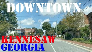 Kennesaw  Georgia  4K Downtown Drive [upl. by Eimaral]