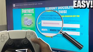 How to redeem Vbucks on PS5 Super Easy Trick [upl. by Carlick]