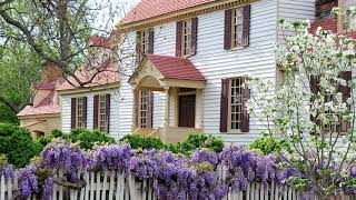 Colonial Williamsburg Gardens in Spring [upl. by Aylat]