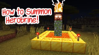 How to SUMMON Herobrine in Minecraft 121 [upl. by Ecnadnak]