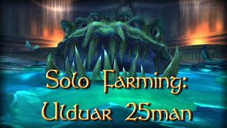 Solo Farming Ulduar 25 and Yogg 0 [upl. by Hardunn]