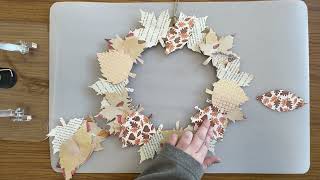 Autumn Leaf Wreath Crafternoon [upl. by Letrice]