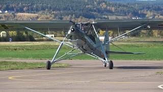 Fieseler Fi 156 Storch Flying at Kjeller [upl. by Lee]