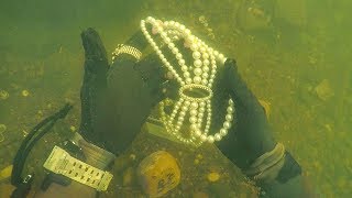 Found Jewelry Underwater in River While Scuba Diving for Lost Valuables Unbelievable [upl. by Mapel]