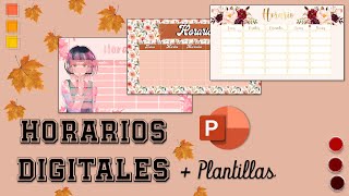 Horarios Escolares Temáticos en PowerPoint  Plantillas [upl. by Younger]