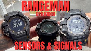 Casio GSHOCK RANGEMAN GPRH1000 Sensors and signals GPS AcquisitionIS IT ACCURATE [upl. by Beryle]