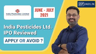 India Pesticides IPO  India Pesticides Limited IPO 2021  India Pesticides GMP [upl. by Eimaj]