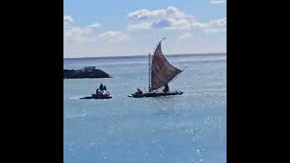 Here our First Look at Moana’s canoe on the set of Disney’s liveaction ‘MOANA’ film [upl. by Nosnirb]