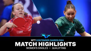 Anna Hursey vs Isa Cok  WS QUAL  WTT Contender Zagreb 2024 [upl. by Daniyal]