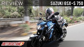 Best 4cylinder bike Suzuki GSX S 750 Review  Hindi  MotorOctane [upl. by Alleinad]