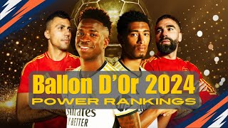 Ballon dOr 2024 Power Rankings Who will be Nominated for the 2024 Ballon dOr ballondor soccer [upl. by Ocirred326]