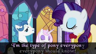 MLPFiM BGM Becoming Popular Karaoke With Backing Vocals [upl. by Bbor]