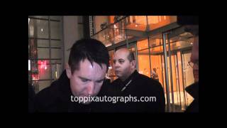 Trent Reznor  Signing Autographs at Times Talks Q amp A in NYC [upl. by Kaitlynn]