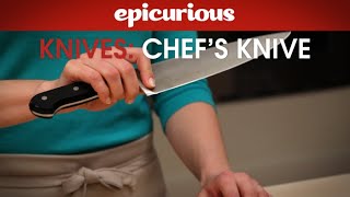 How to Use a Chef’s Knife  Epicurious Essentials How To Kitchen Tips  Knives [upl. by Inami]