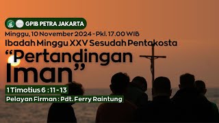 IHM XXV Sesudah Pentakosta dan Peneguhan Diaken amp Penatua  10 Nov 2024  Pkl 1700 WIB [upl. by Meekah]