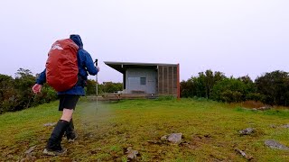 Crosbies Hut Coromandel Solo Rain Camp amp Hike Cooking on the Trangia Mini [upl. by Adlen]