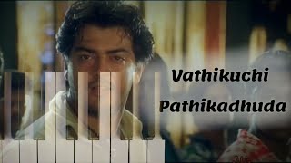 VathiKuchi Pathikadhuda  Dheena With Notes in Keyboard [upl. by Pouncey]