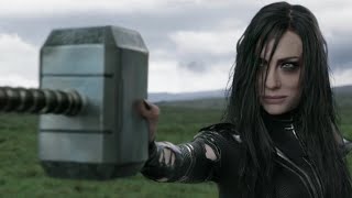 Hela Destroys Mjolnir Scene  Thor Ragnarok 2017 Movie CLIP HD [upl. by Nitsur]