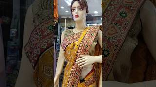 Jaipuri silk fabric Resham siroski work designer saree youtubeviral youtubeshorts viralshort [upl. by Jegger]