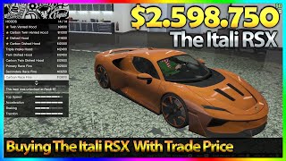 GTA 5 Online  Grotti Itali RSX Review Trade Price  Customization Livery and Speed Test [upl. by Chow679]