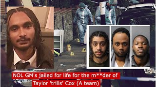 Nol Gms jailed for life for the mder of Taylor Trills Cox A teamukdrill crime [upl. by Persse]