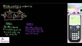 mesh analysis using a calculator [upl. by Nageet]