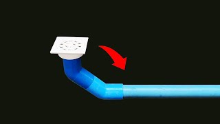 The plumbers secret trick How to Install PVC Drain water pipe in bath room Anyone can do it [upl. by Ilaw942]