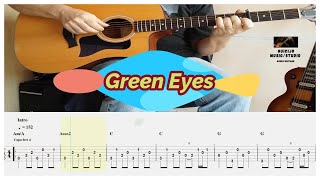 Green Eyes  Guitar tabs Cover 🎸 Kate Wolf [upl. by Abigael]