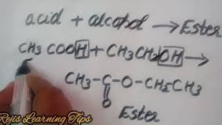 Esterification amp Saponification reactions Carbon and its compoundsclass 10 Important topics [upl. by Spada]