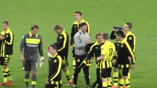 BVB  AFC Ajax nach dem Spiel Borussia Dortmund Ajax Amsterdam Stimmung Südtribüne [upl. by Joiner]