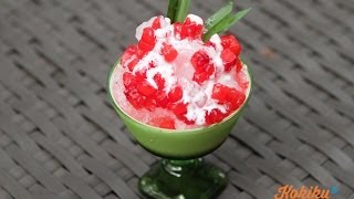 Resep Es Merah Delima Red Pomegranate Ice Drink Recipe Video  YUDA BUSTARA [upl. by Didier]