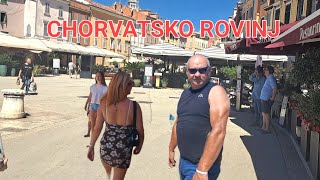 CHORVATSKO ROVINJ  2024 🇭🇷 Pláž a moře v Poreči Luxusní večeře tanec a zábava v hotelu [upl. by Eronaele]